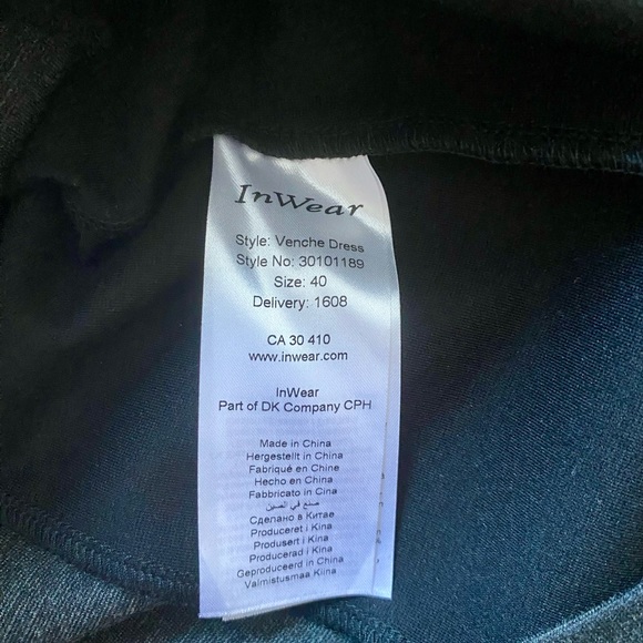 In Wear Black and Dark Heathered Grey Venche Dress - Picture 7 of 9